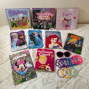 Pinkalicious Disney Princess Frozen Girls Book Bundle Minnie Sofia Kids Lot